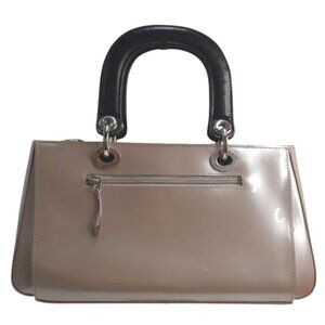 Bejo‎ Beige & Black Handbag With Silver Hardware & Multiple Compartments